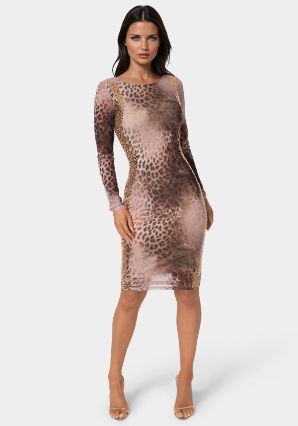BodyCon Embellished Knee Length Dress